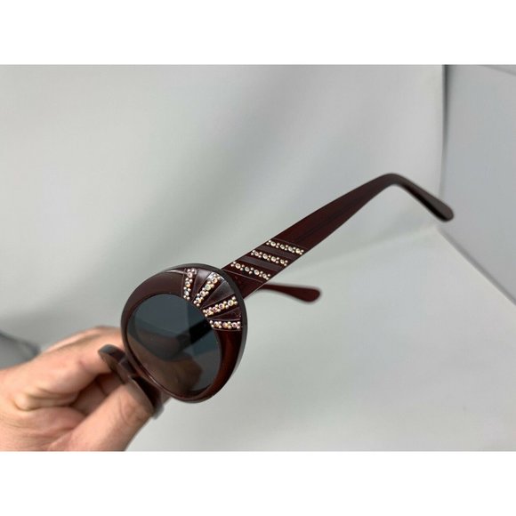 FRIEZEFRAMES Dorothy RED Eyeglasses 1A26 w/ Swarovski Crystals Made in France - Picture 6 of 11